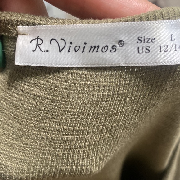 3 FOR $20 R.Vivimos Long Sleeves Bodycon Tie Waist Sweater Dress Women's L - Picture 7 of 8